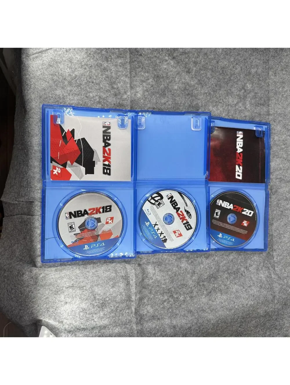 Bundle of 3 Play Station PS4 Video Games Basketball NBA2K18 NBA2K19 NBA2K20 608